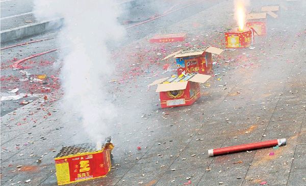 一掛鞭炮帶走多少清新空氣？